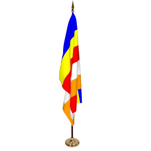 Indoor Buddhist Ceremonial Flag Set