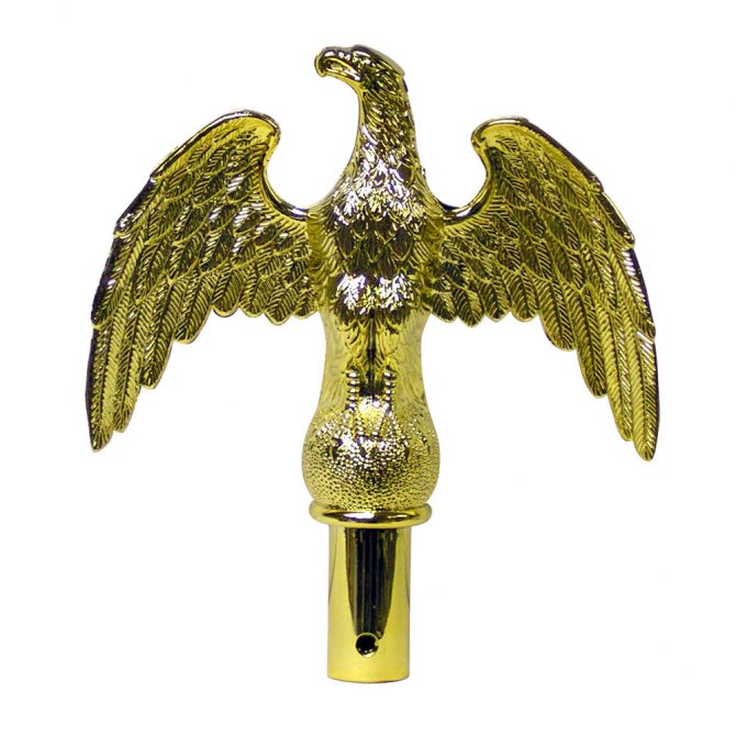 Plastic Perched Eagle Finial