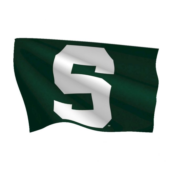 Michigan State University Polyester Flag