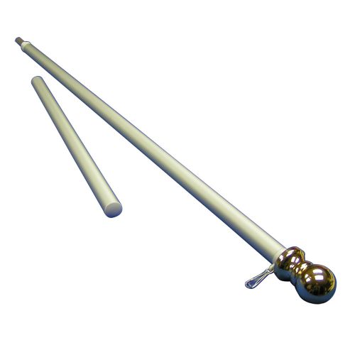 Aluminum Spinning Flagpole with Brushed Finish