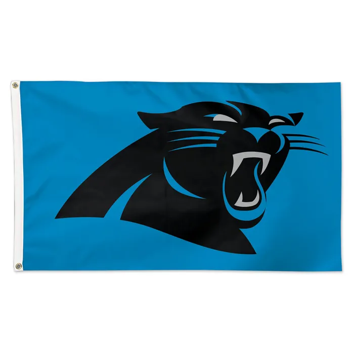 Carolina Panthers Blue background Flag - Deluxe 3' X 5'