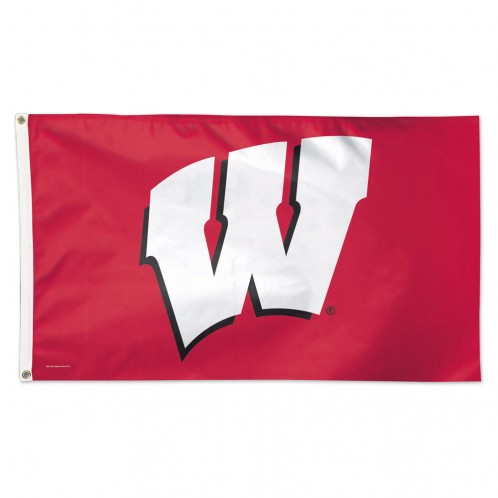 Wisconsin Badgers Deluxe Flag