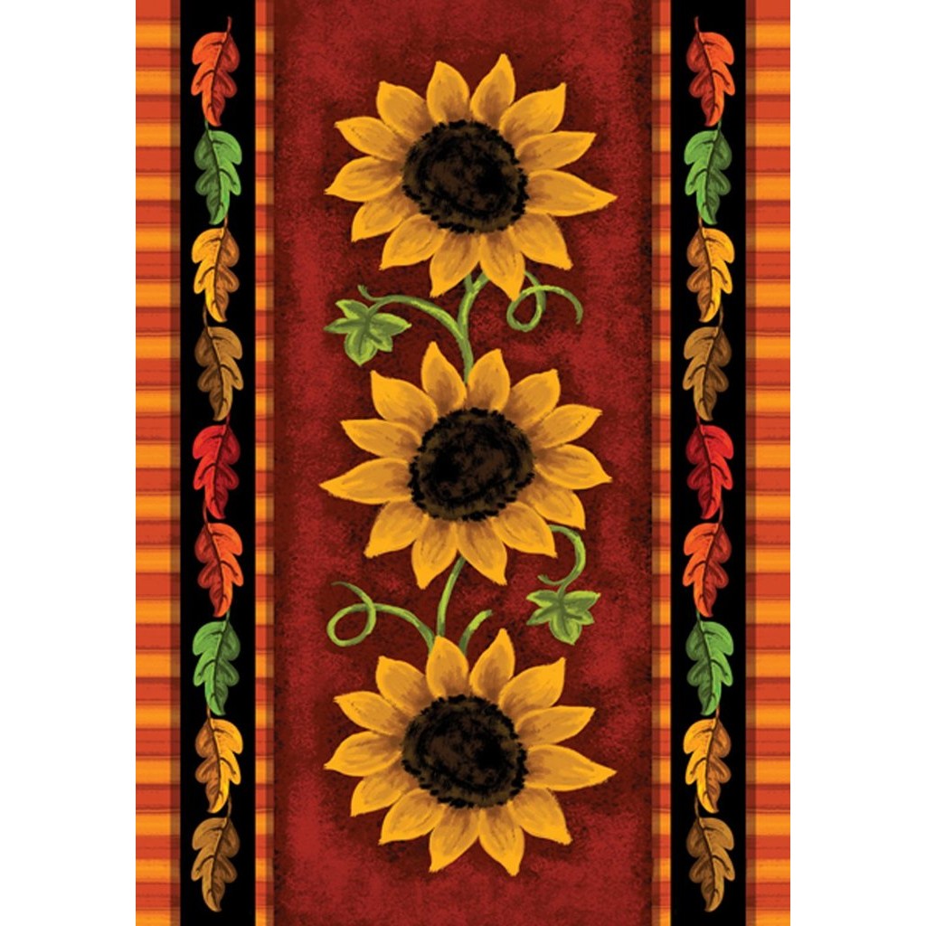 Sunflower Trio Garden Flag