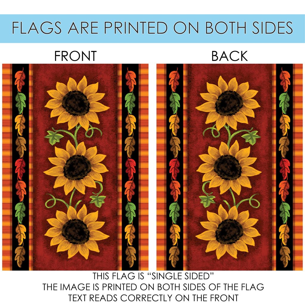 Sunflower Trio Garden Flag (12.5 x 18") - Image 4