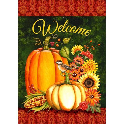 Welcome Gourds Garden Flag