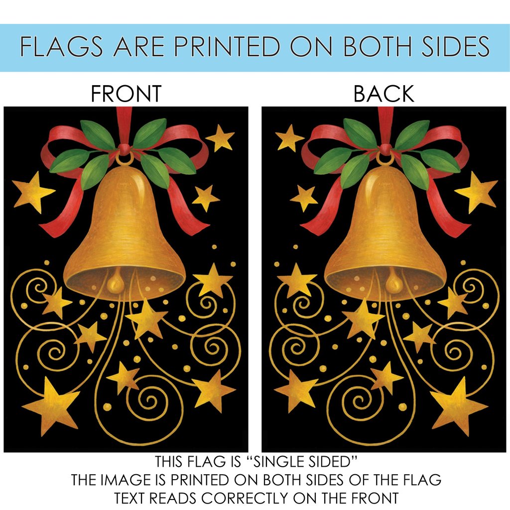 Christmas Bell Garden Flag