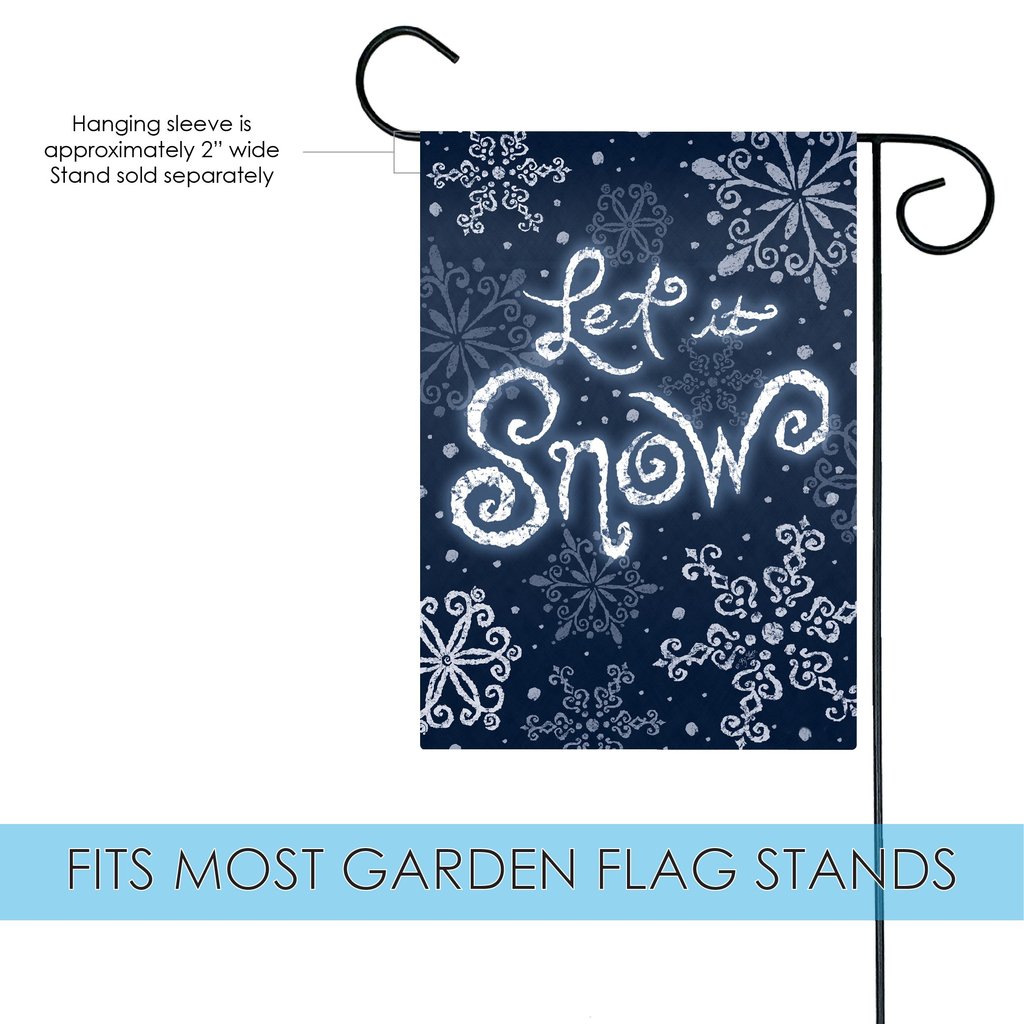 Let it Snow Garden Flag (12.5 x 18") - Image 2