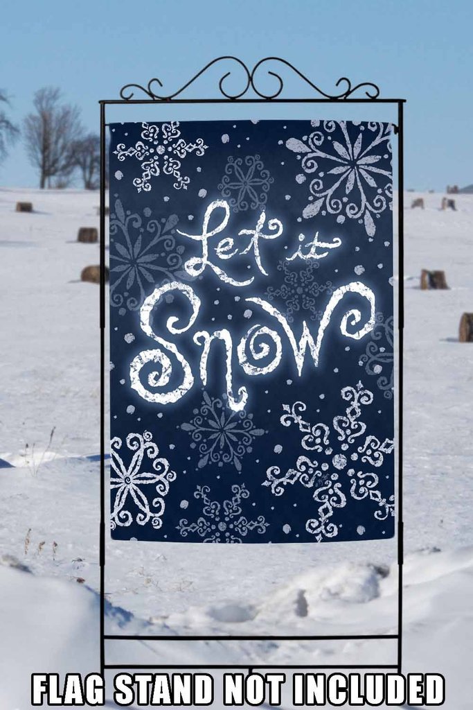 Let it Snow Garden Flag (12.5 x 18") - Image 4