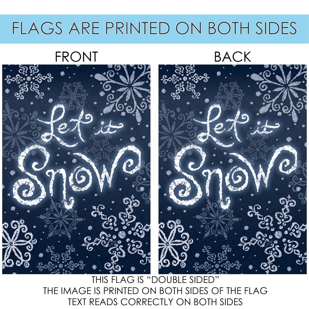 Let it Snow Garden Flag (12.5 x 18") - Image 5