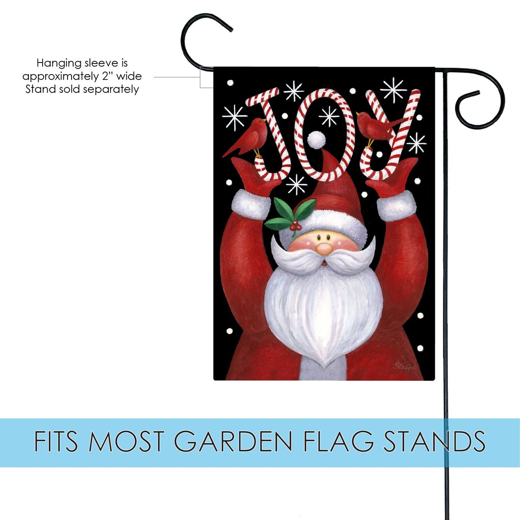 Santa Joy Garden Flag (12.5 x 18") - Image 2