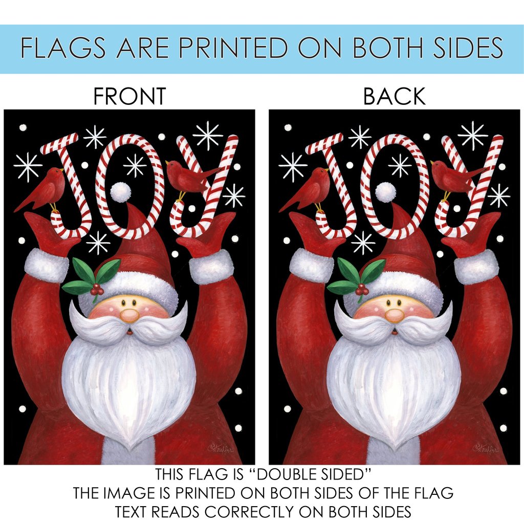 Santa Joy Garden Flag (12.5 x 18") - Image 5