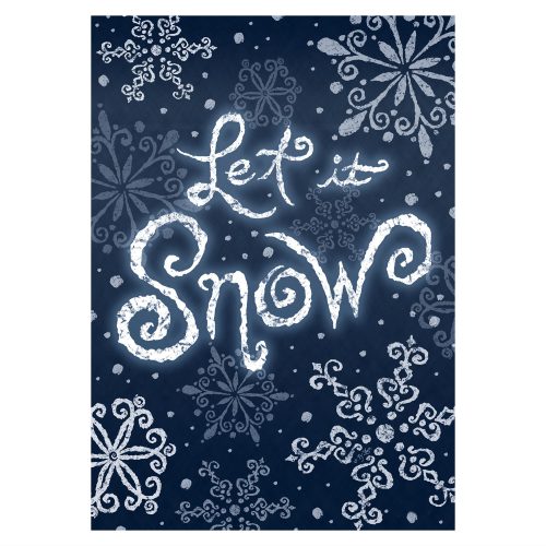 Let it Snow Garden Flag