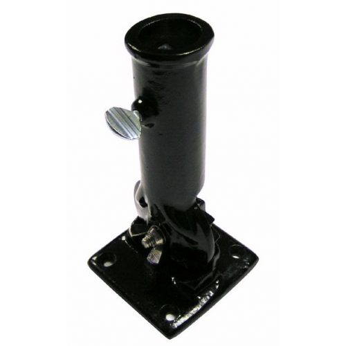 Black Cast Aluminum Adjustable Flagpole Bracket