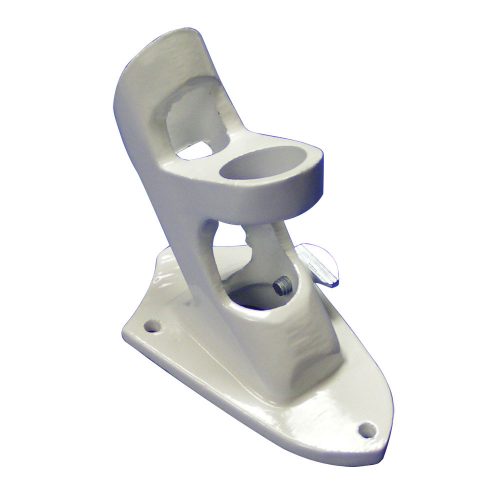 White Cast Aluminum Multi-Purpose Flagpole Bracket