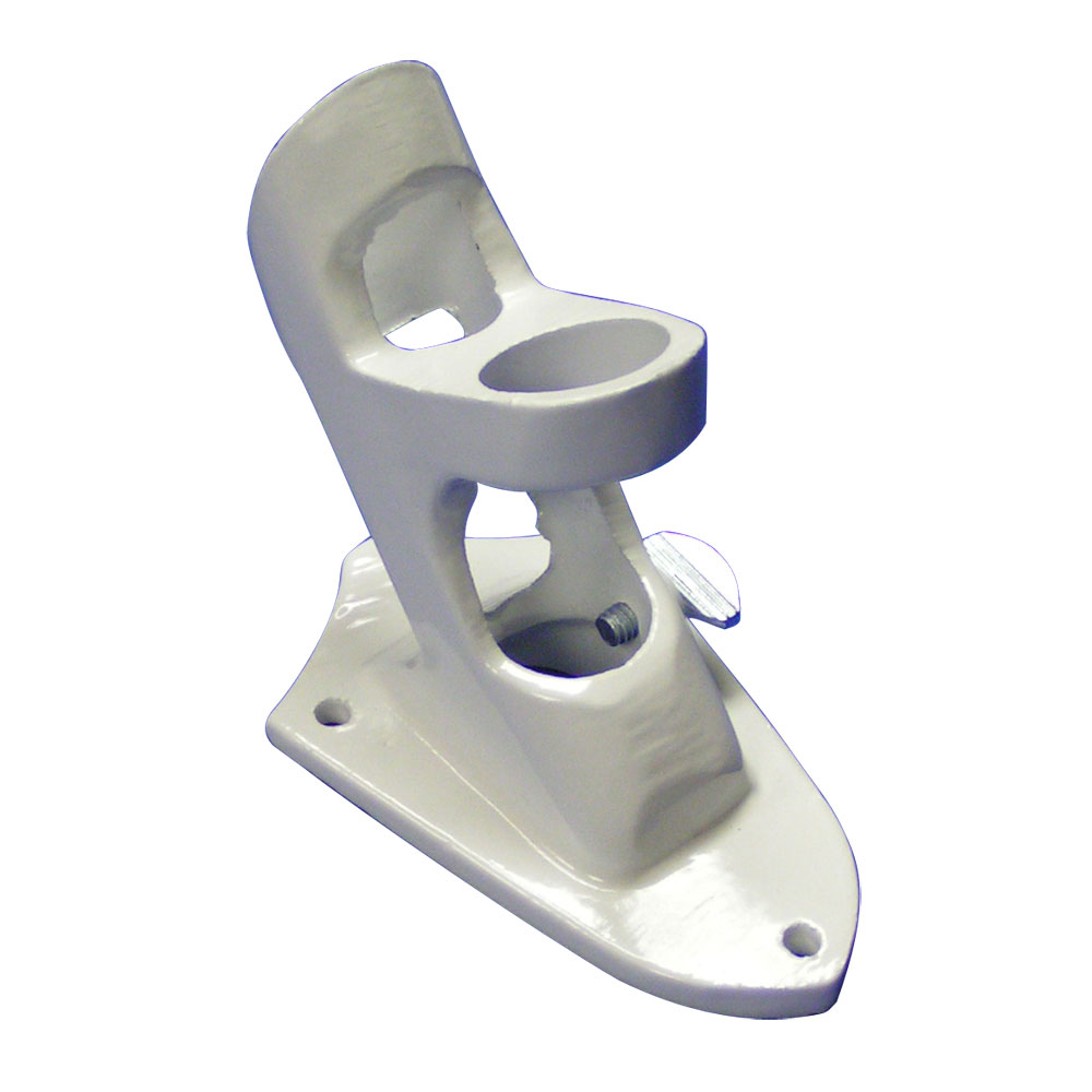 White Cast Aluminum Multi-Purpose Flagpole Bracket