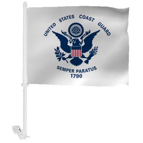 Coast Guard Car Window Flag