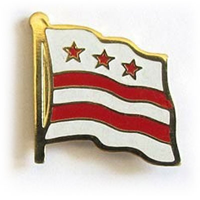 District of Columbia Flag Lapel Pin