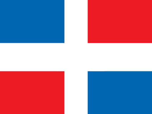 Dominican Republic Flag 4ft x 6ft Nylon 