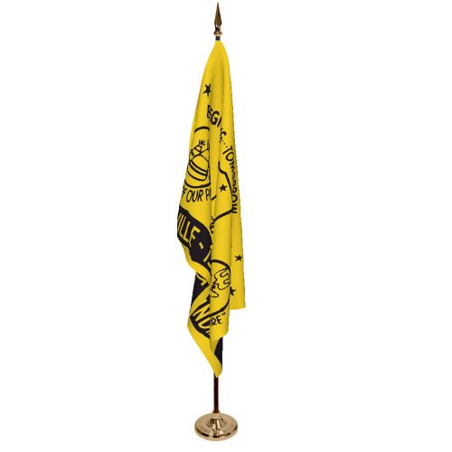 Indoor City of Lakeville Ceremonial Flag Set