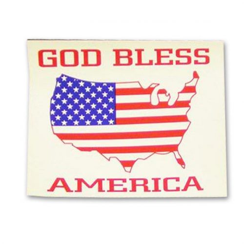God Bless America Flag Sticker