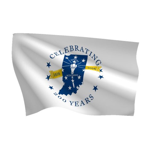 Indiana Bicentennial Flag
