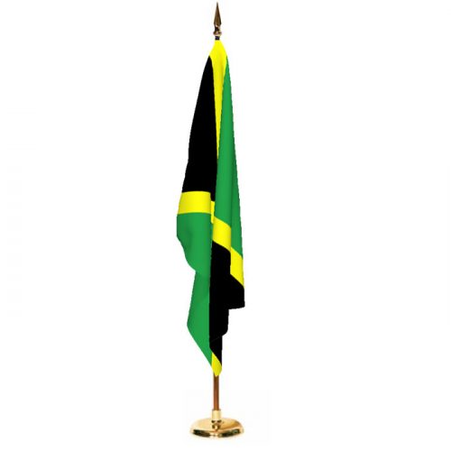 Indoor Jamaica Ceremonial Flag Set