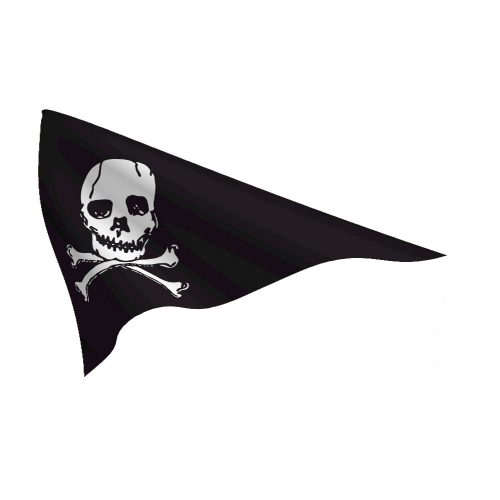 Nylon 10in x 15in Jolly Roger Pennant
