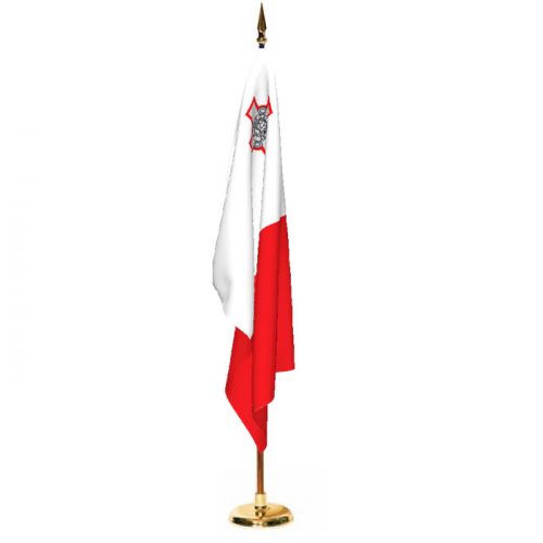 Indoor Malta Ceremonial Flag Set