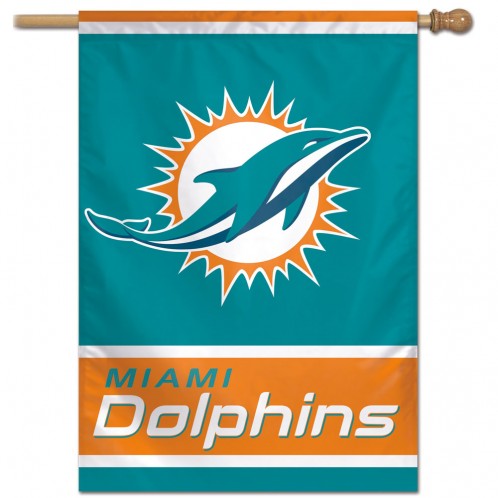 Miami Dolphins Vertical Flag