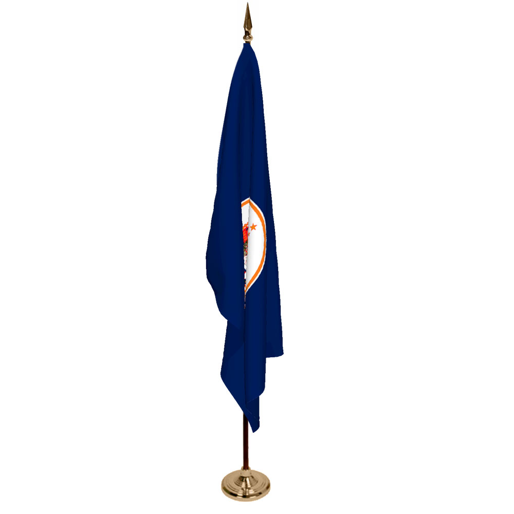 Indoor Minnesota Ceremonial Flag Set