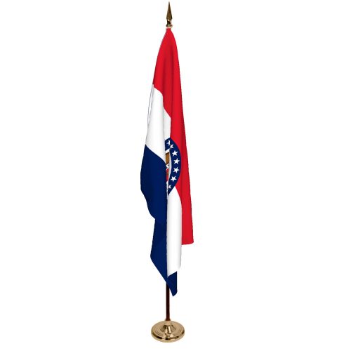 Indoor Missouri Ceremonial Flag Set