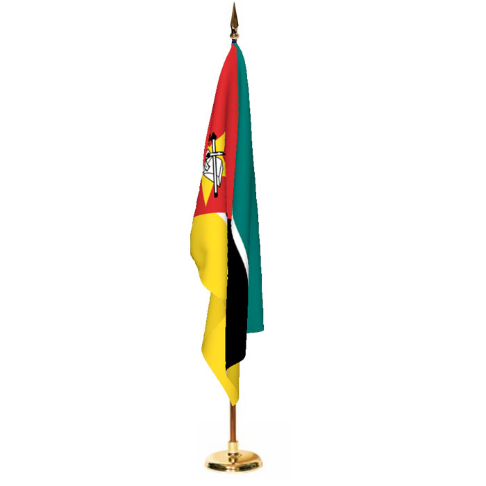 Indoor Mozambique Ceremonial Flag Set