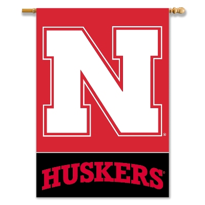 Nebraska Huskers Polyester 2 Sided Banner
