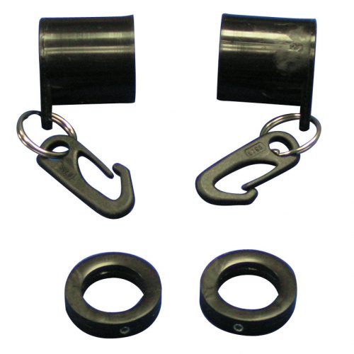 Black Never Furl Flag Mounting Set