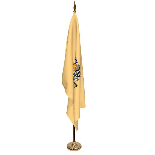 Indoor New Jersey Ceremonial Flag Set