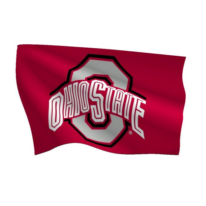 Ohio State University Polyester Flag