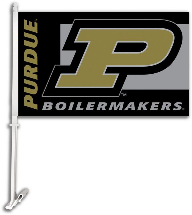 Purdue University Car Window Flag