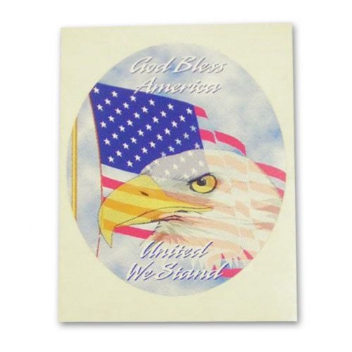 God Bless America Eagle Sticker