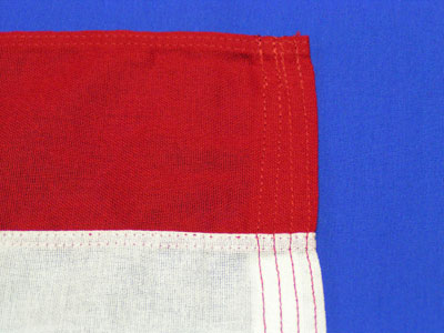 3ft x 5ft Cotton American Flag with Embroidered Stars, Heading and Grommets