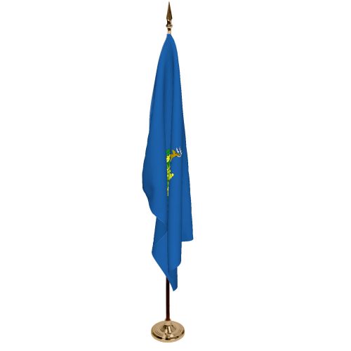 Indoor Vermont Ceremonial Flag Set