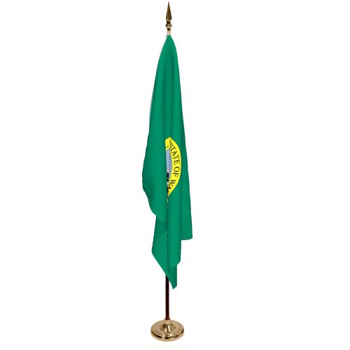Indoor Washington Ceremonial Flag Set