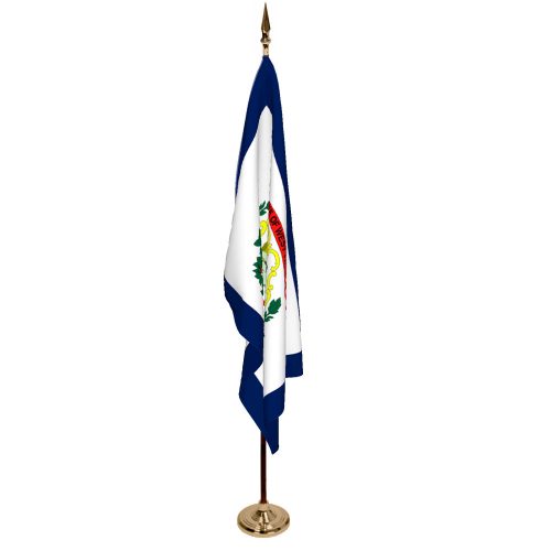 Indoor West Virginia Ceremonial Flag Set