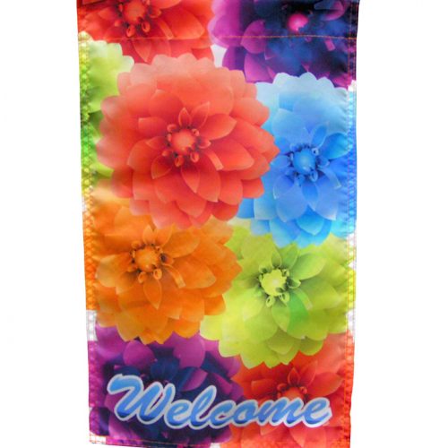 Dahlia Welcome Garden Flag by Flags International