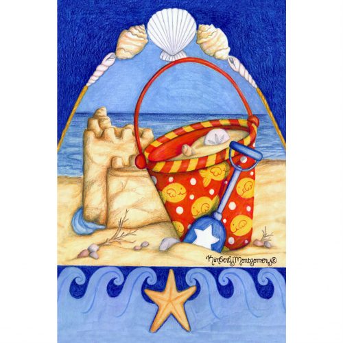 Bucket O' Beach House and Garden Flag
