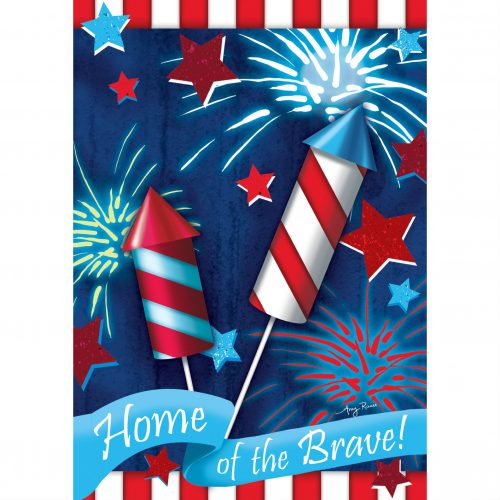 Home of the Brave House and Garden Flag