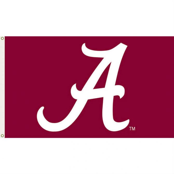 University of Alabama Polyester Flag