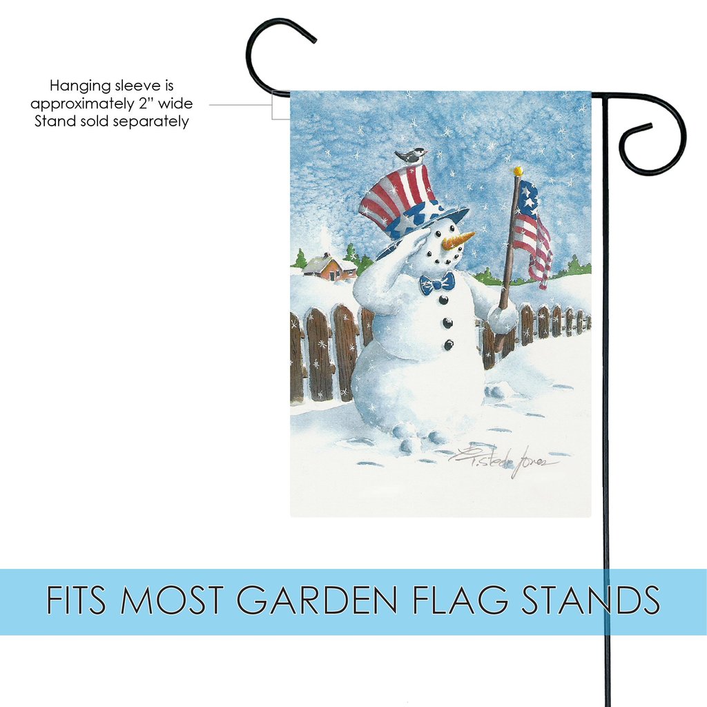 Uncle Snowman Garden Flag (12.5 x 18") - Image 2