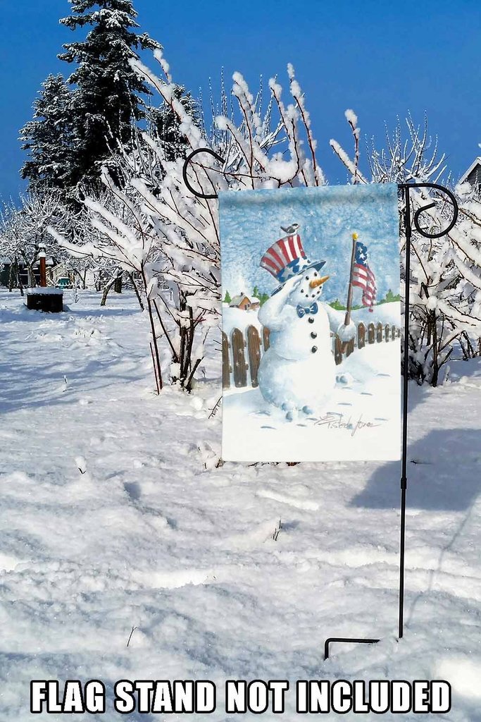 Uncle Snowman Garden Flag (12.5 x 18") - Image 3