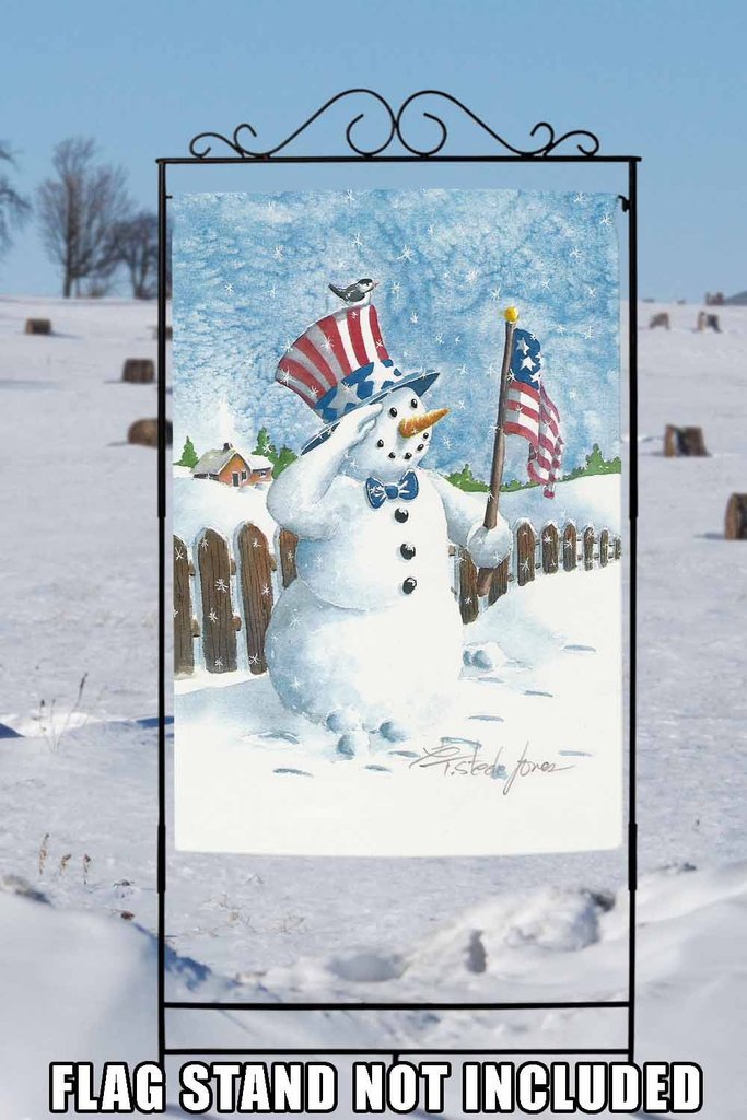 Uncle Snowman Garden Flag (12.5 x 18") - Image 4