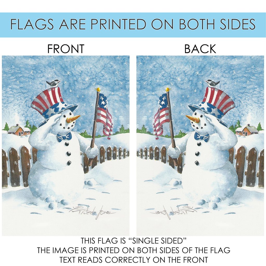 Uncle Snowman Garden Flag (12.5 x 18") - Image 5